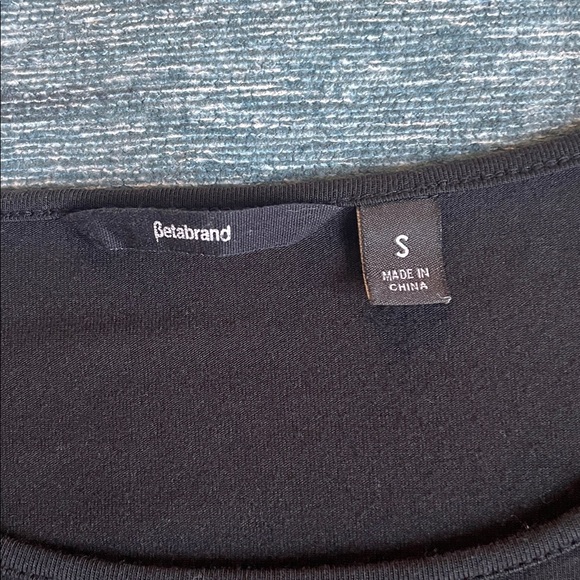 Betabrand Classic Black Silk Blend Dress W/ Pockets - Picture 8 of 10